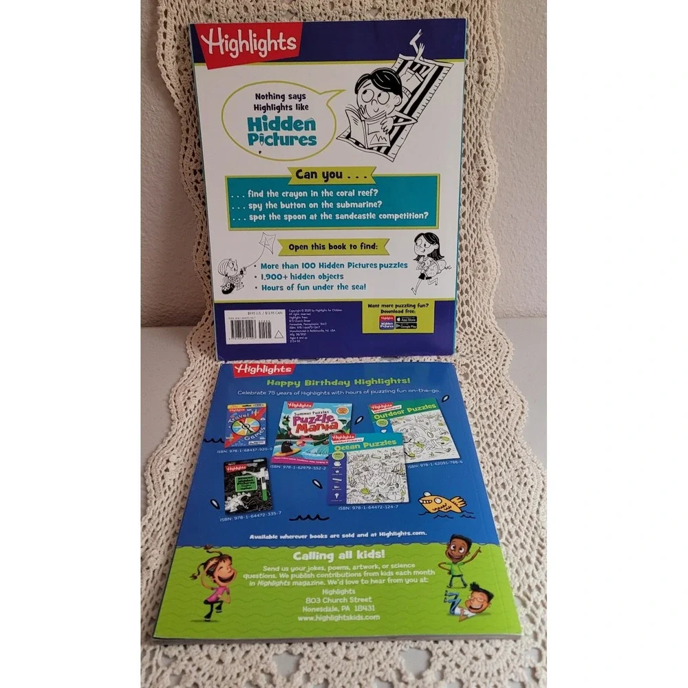 Ocean Puzzles (Highlights Hidden Pictures) - Paperback By Highlights - AND Fish